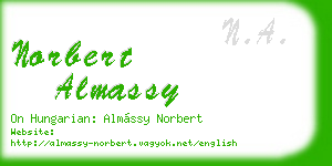 norbert almassy business card